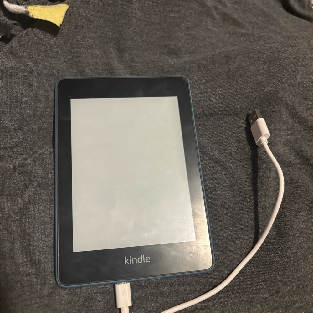Kindle eBook Reader with Blue Trim